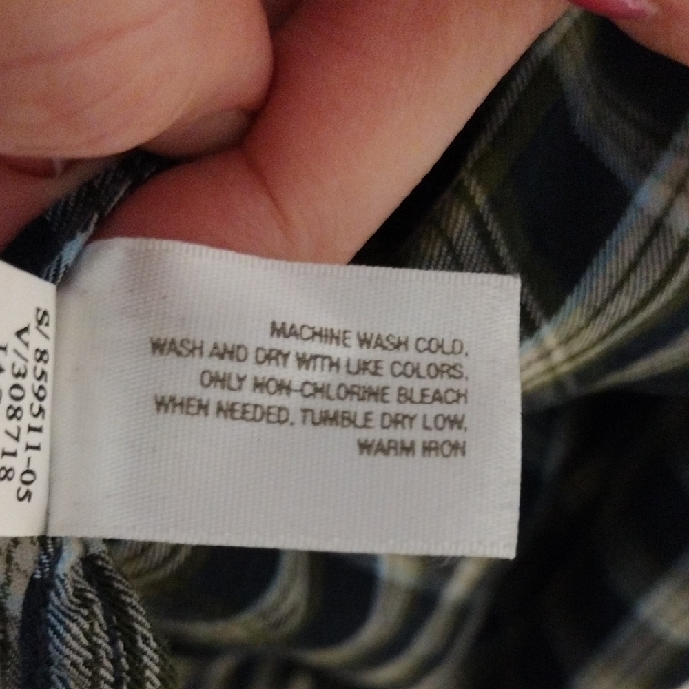 Old Navy Blue and White Casual Button Down Shirt - Picture 3 of 9